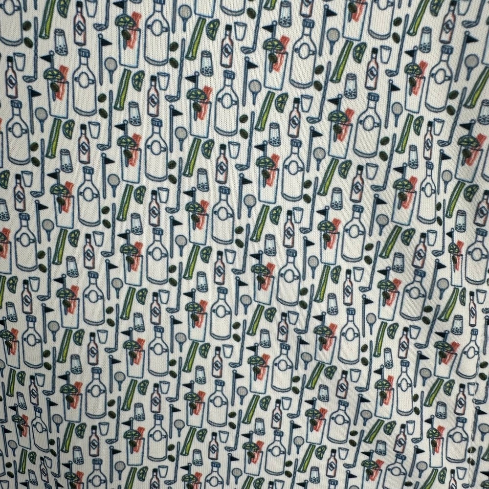 Walter Hagen P11 Print Polo Shirt Bloody Mary Cocktail NWT Mens Size Small - Picture 4 of 8